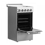 Forno Pallermo 20" Stainless Steel Freestanding Electric Range (2.05 Cu. Ft.) - FFSEL6051-20
