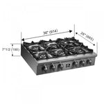 Forno Spezia Stainless Steel 36" Pro-style Gas Cooktop - FCTGS5751-36