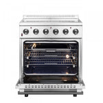 Forno Galiano 30" Stainless Steel Freestanding Electric Range with True Convection and Air Fry (4.32 Cu. Ft.) - FFSEL6083-30