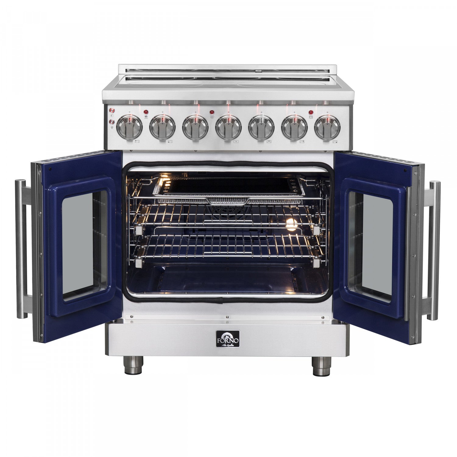 Forno Massimo Stainless Steel Freestanding Electric Range with Air Fryer (4.32 Cu. Ft.) - FFSEL6955-30