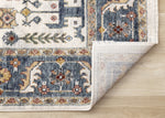 Macie Traditional Border Area Rug - 8' X 11' - Cream/Blue