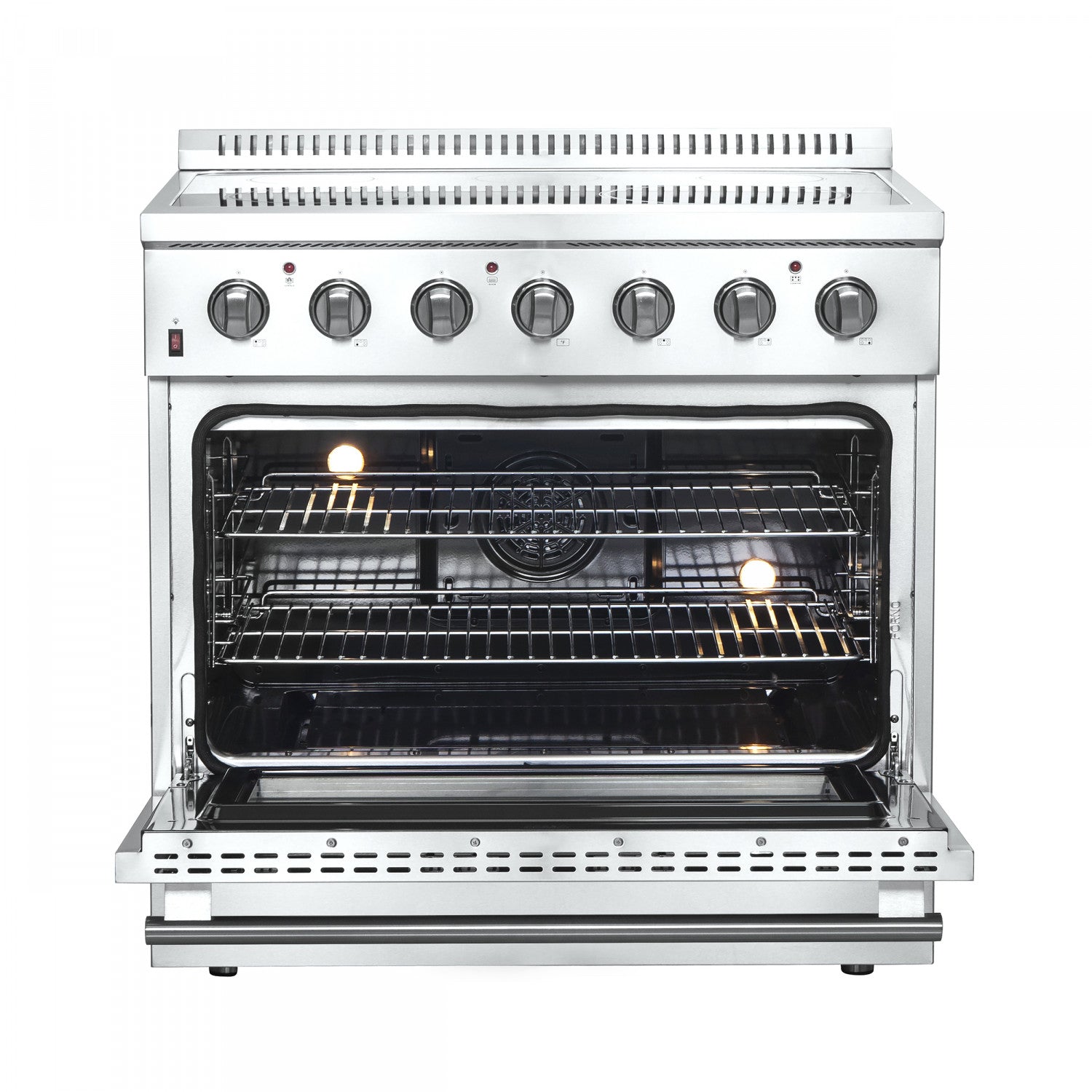Forno Galiano 36" Stainless Steel Freestanding Electric Range with True Convection and Air Fry (5.36 Cu. Ft.) - FFSEL6083-36