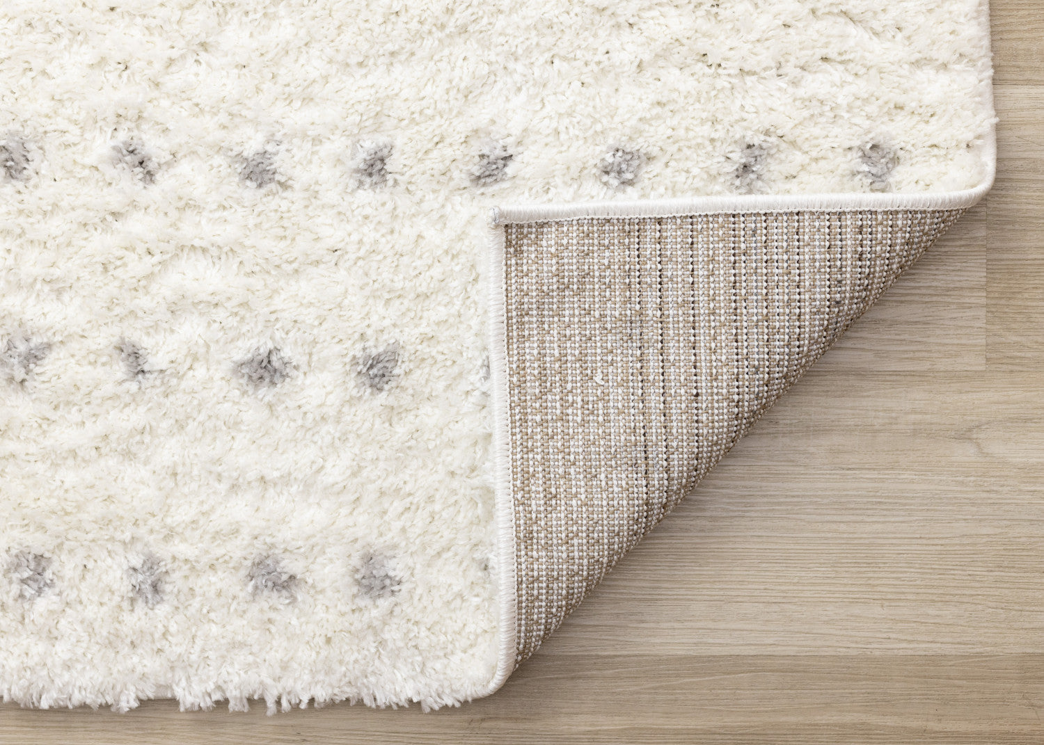 Palmer Casual Contemporary Speckled Area Rug - 8' X 11' - White/Grey