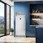 Forno Rizzuto 28" Stainless Steel Convertible Refrigerator/Freezer with Left Swing Door (13.8 Cu. Ft.) - FFFFD1933-32LS