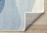 Kids Baby Penguin Area Rug - 4' X 6' - Grey/Blue