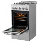 Forno Lamazze 20" Stainless Steel Freestanding Gas Range (2.05 Cu. Ft.) - FFSGS6265-20