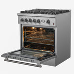Forno Giovanni 30" Stainless Steel Freestanding Gas Range (4.32 Cu. Ft.) - FFSGS6274-30