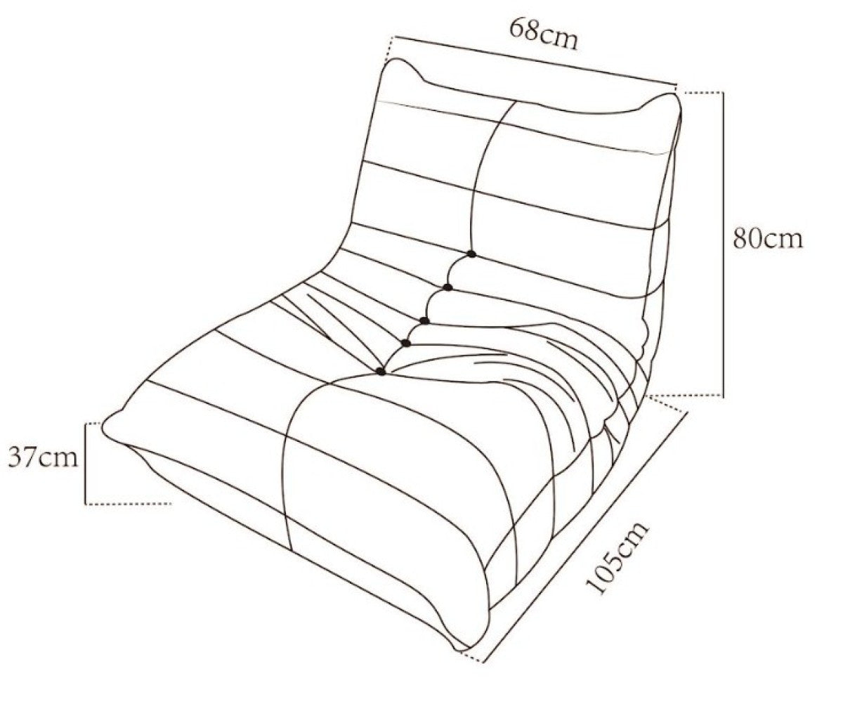 Tobias All-Foam Armless Chair - Beige
