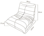 Tobias All-Foam Armless Chair - Beige