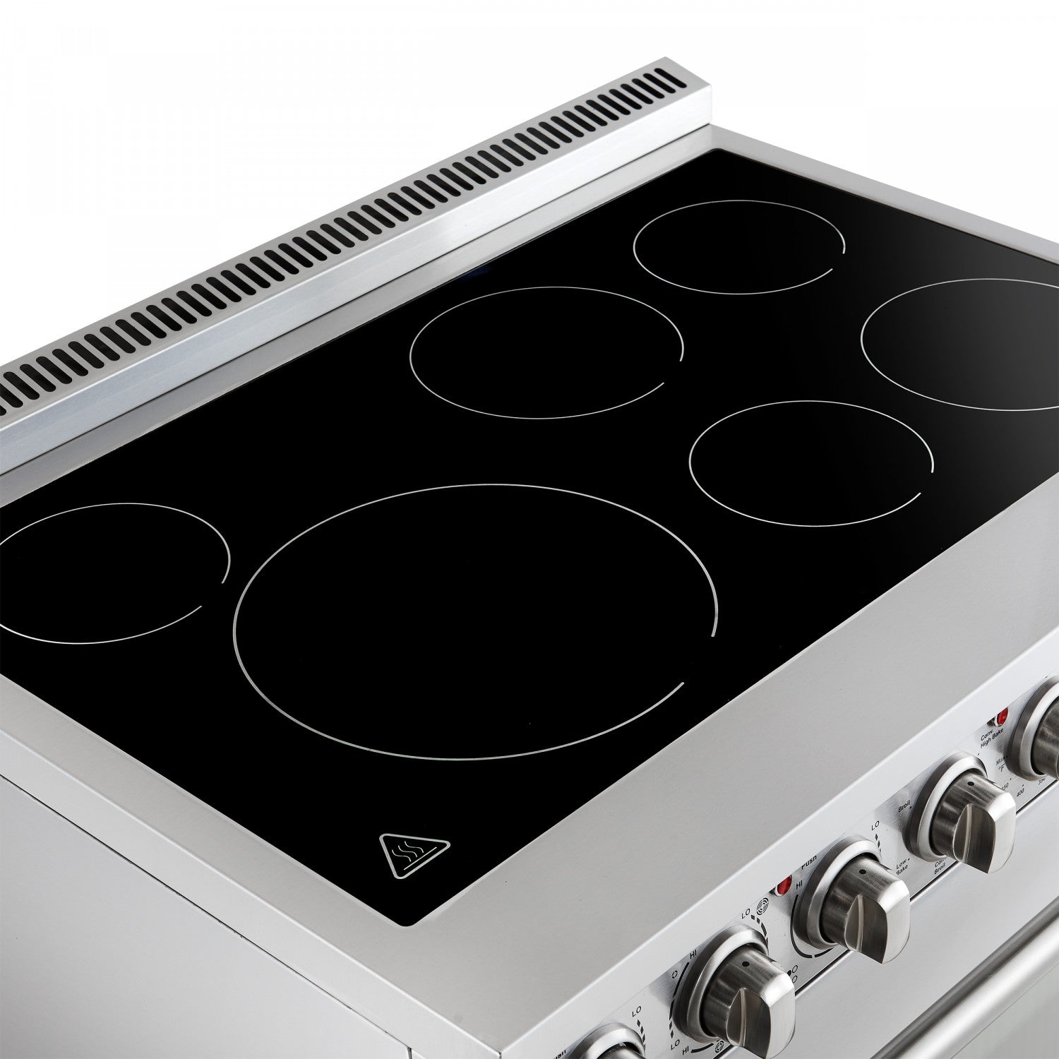 Forno Paolo 36" Stainless Steel Freestanding Electric Range with True Convection (5.44 Cu. Ft.) - FFSEL6011-36