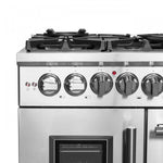 Forno Massimo 48" Stainless Steel Freestanding Dual Fuel Double Oven Range with Air Fry (6.58 Cu. Ft.) - FFSGS6325-48