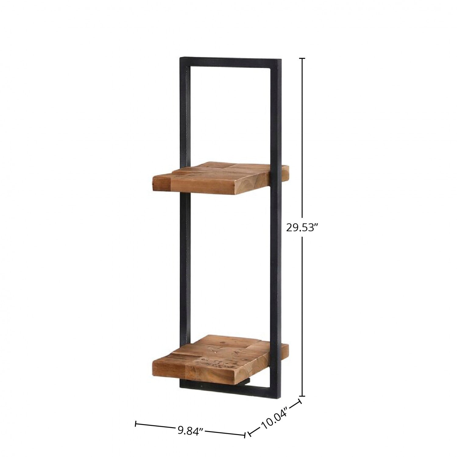 Bayan Metal Frame Wall Box IV - Teak