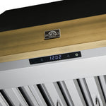 Forno Vittorio Black 36" 600 CFM Wall Mounted Range Hood - FRHWM5078-36BLK