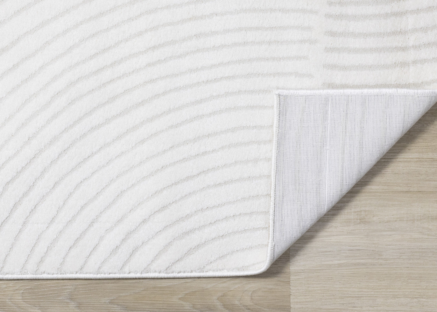 Hillary Modern Swirls Area Rug - 5' X 8' - Cream