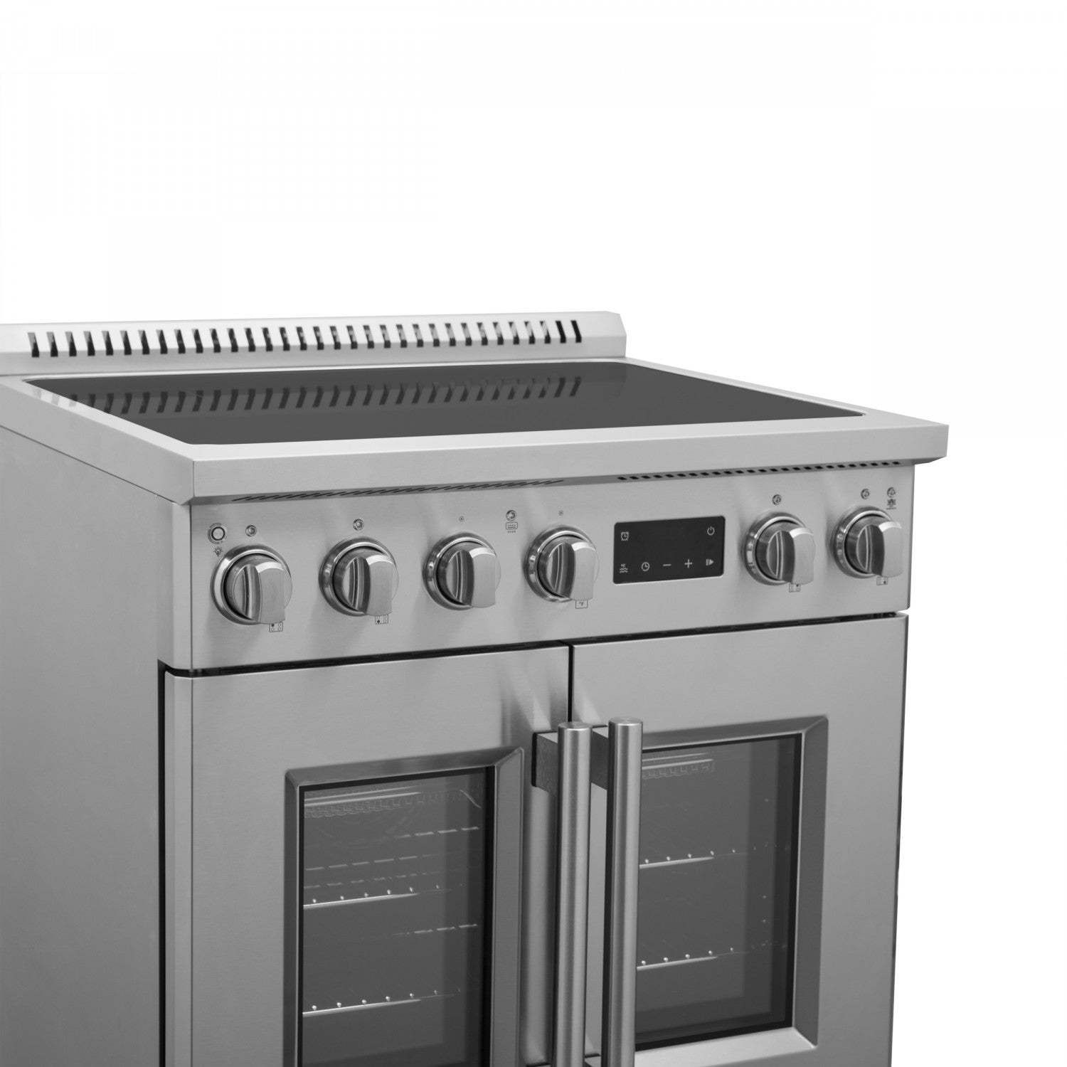 Forno Torino Stainless Steel 30" True Convection Induction Range with Air Fry and Air Sous Vide (4.32 Cu. Ft.) - FFSIN0950-30