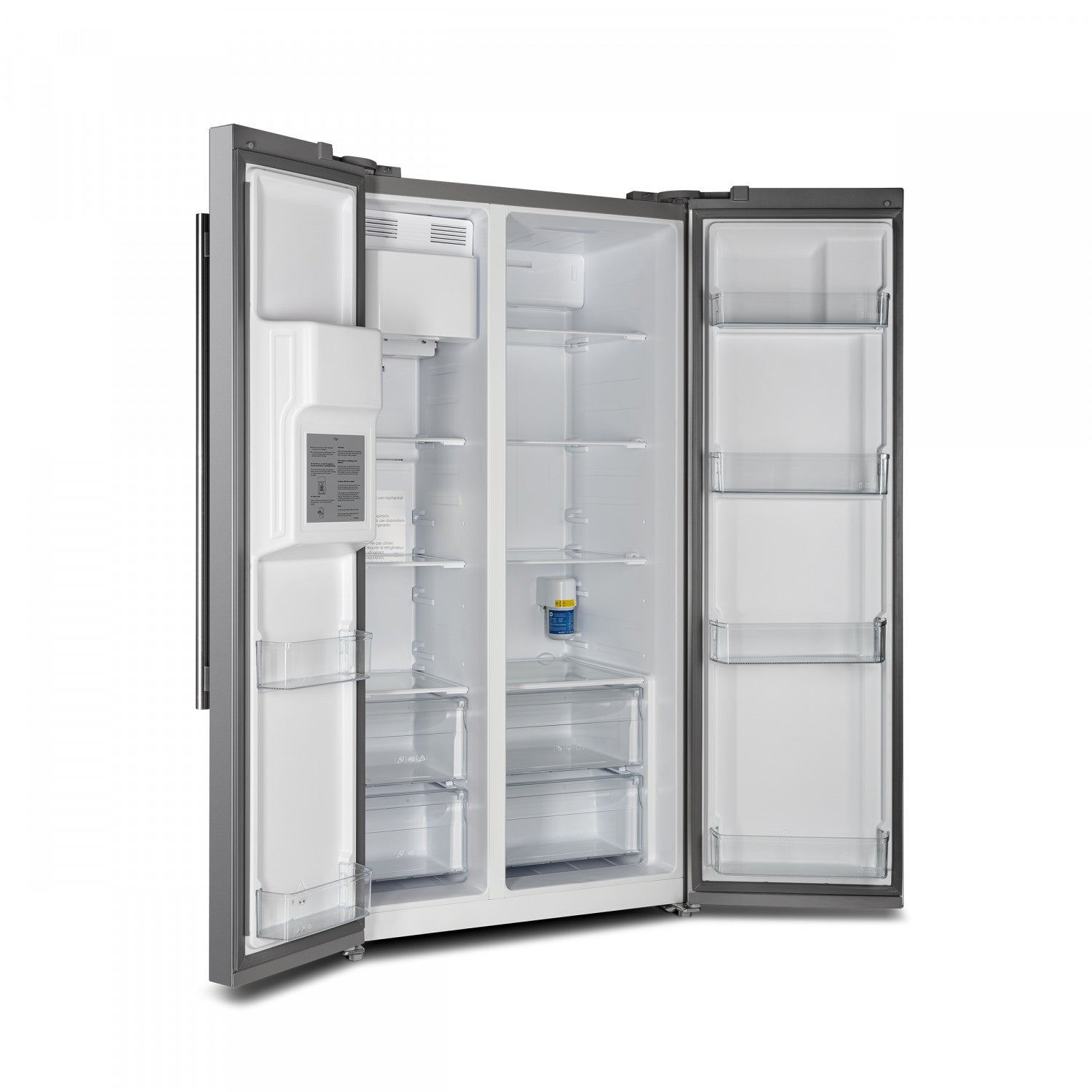 Forno Salerno 40" 20 Cu.Ft. Stainless Steel Built-in Side-by-Side Refrigerator with Ice & Water Dispenser - FFRBI1844-40SG