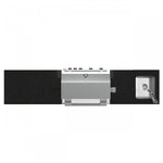Forno Bulnes Black Countertop Outdoor Kitchen with 30" 60,000 BTU BBQ and Beverage Centre - FODKT2506BLK