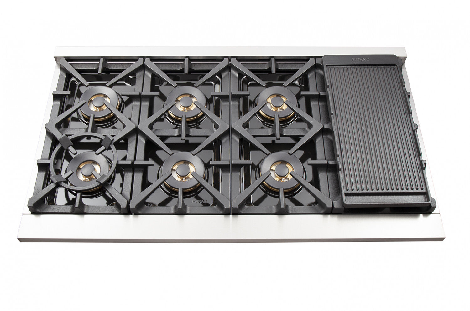 Forno Premium Stainless Steel Kitchen Package with 48" Range and 56" Convertible Refrigerator/Freezer - FBDL-019-04CAUS