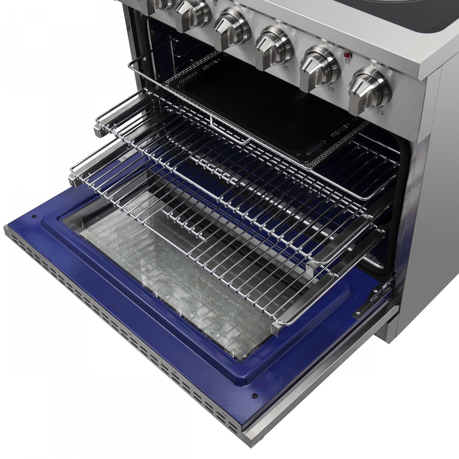 Forno Massimo 36" Stainless Steel Freestanding Electric Range with True Convection and Air Fry (5.36 Cu. Ft.) - FFSEL6020-36