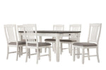 Vespera 7-Piece Dining Set - Brownish Grey, White