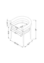 Brantley Dining Chair - Green/Gold - Set of Two