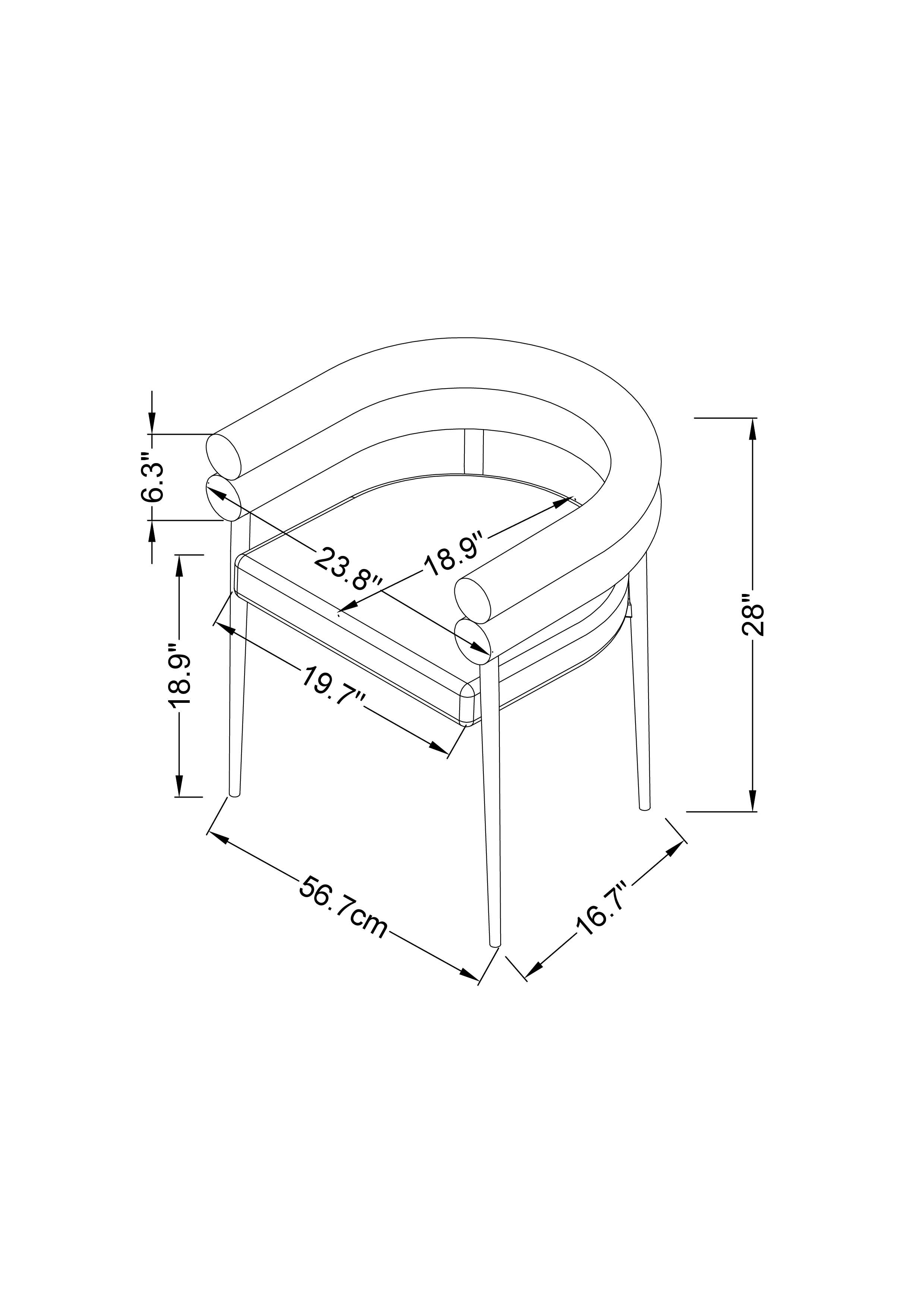 Brantley Dining Chair - Green/Gold - Set of Two