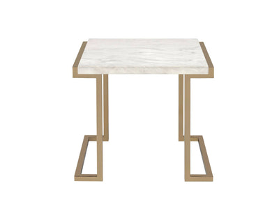 Allhallows Marble Look End Table