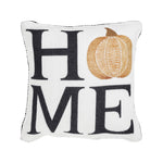Selena I Home Pumpkin Pillow - Black Check - 6x6