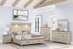 Bungalow 3-Piece King Storage Bed - Brown, Light Grey