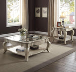 Plumage End Table - Antique Taupe