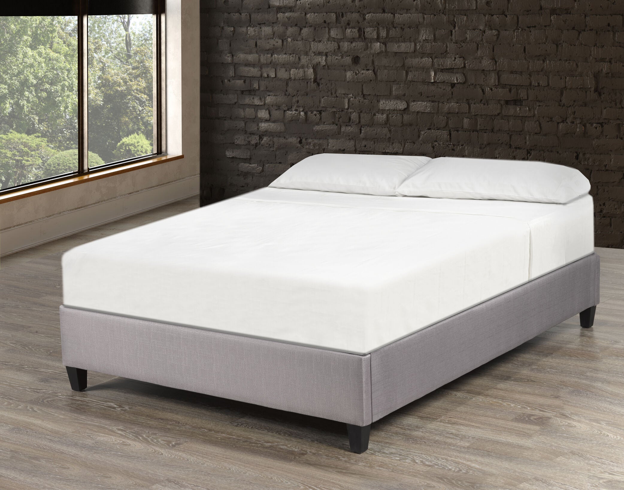 Meyer Full Platform Bed Base - Grey