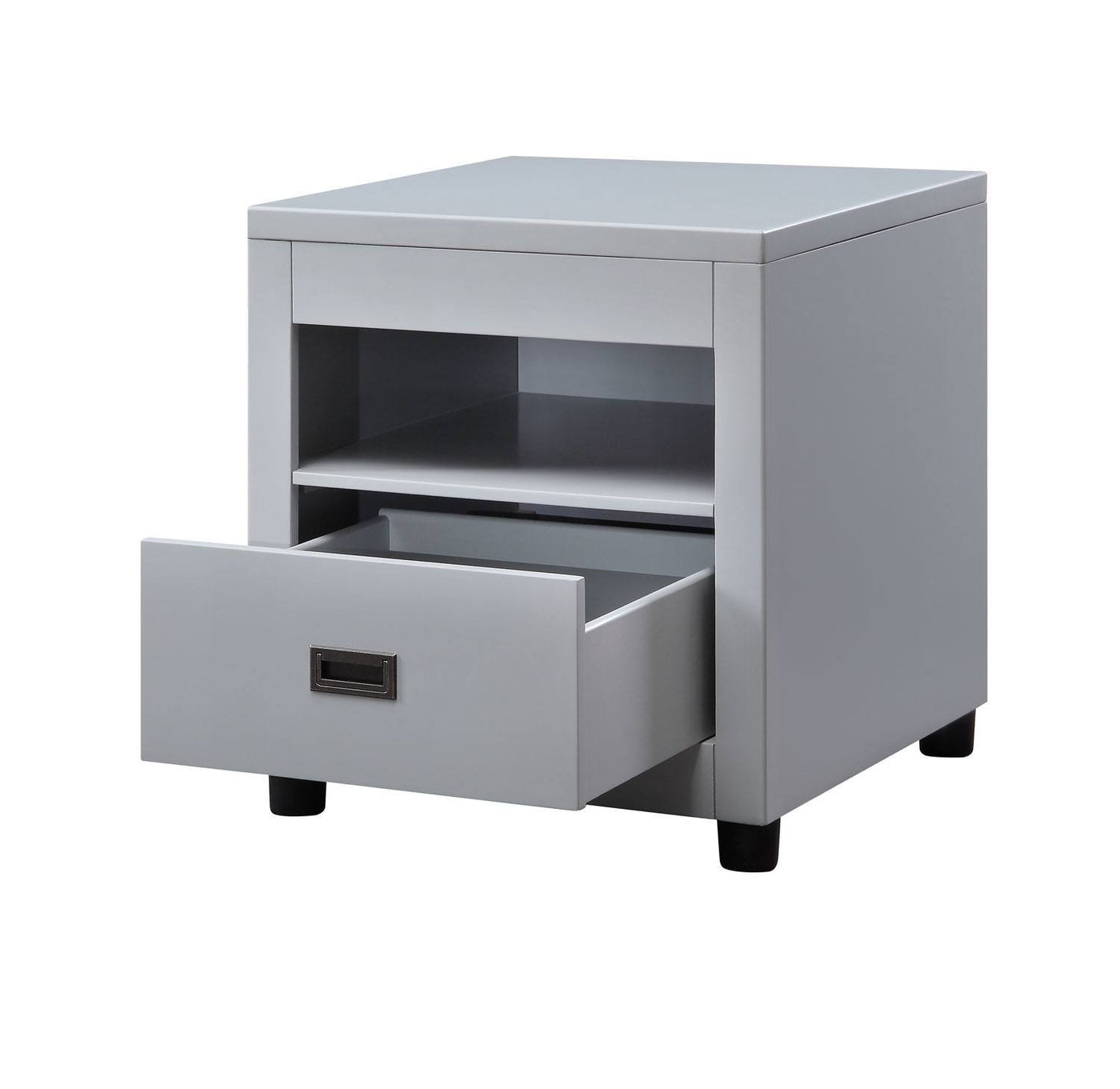 Appold Storage End Table - Dove Grey