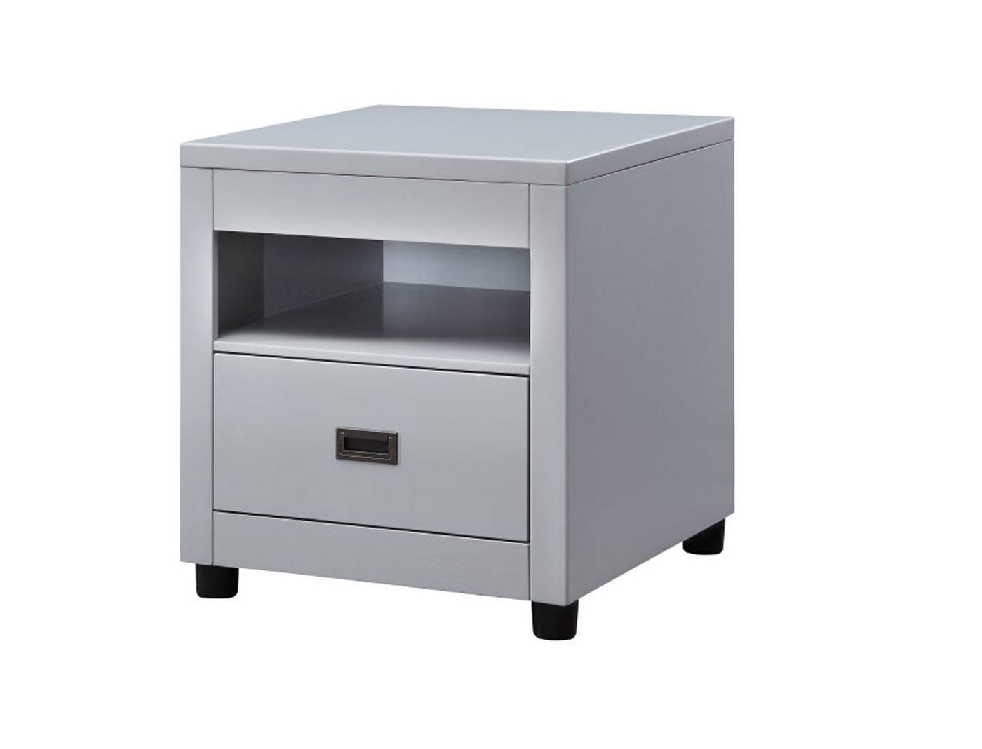 Appold Storage End Table - Dove Grey