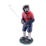 Chip Likes To Golf Statue - Red/ Black