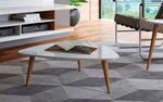 Aketi Triangular Coffee Table - Off White