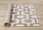 Logan Modern Vintage Area Rug - 7' X 10' - Brown/Cream