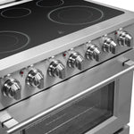 Forno Massimo 36" Stainless Steel Freestanding Electric Range with True Convection and Air Fry (5.36 Cu. Ft.) - FFSEL6020-36