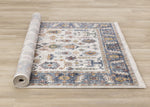 Macie Traditional Border Area Rug - 8' X 11' - Cream/Blue