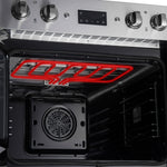 Forno Asti Stainless Steel 30" French Door Double Wall Oven With Dual True Convection And Air Fry (7.36 Cu. Ft.) - FBOEL1340-30