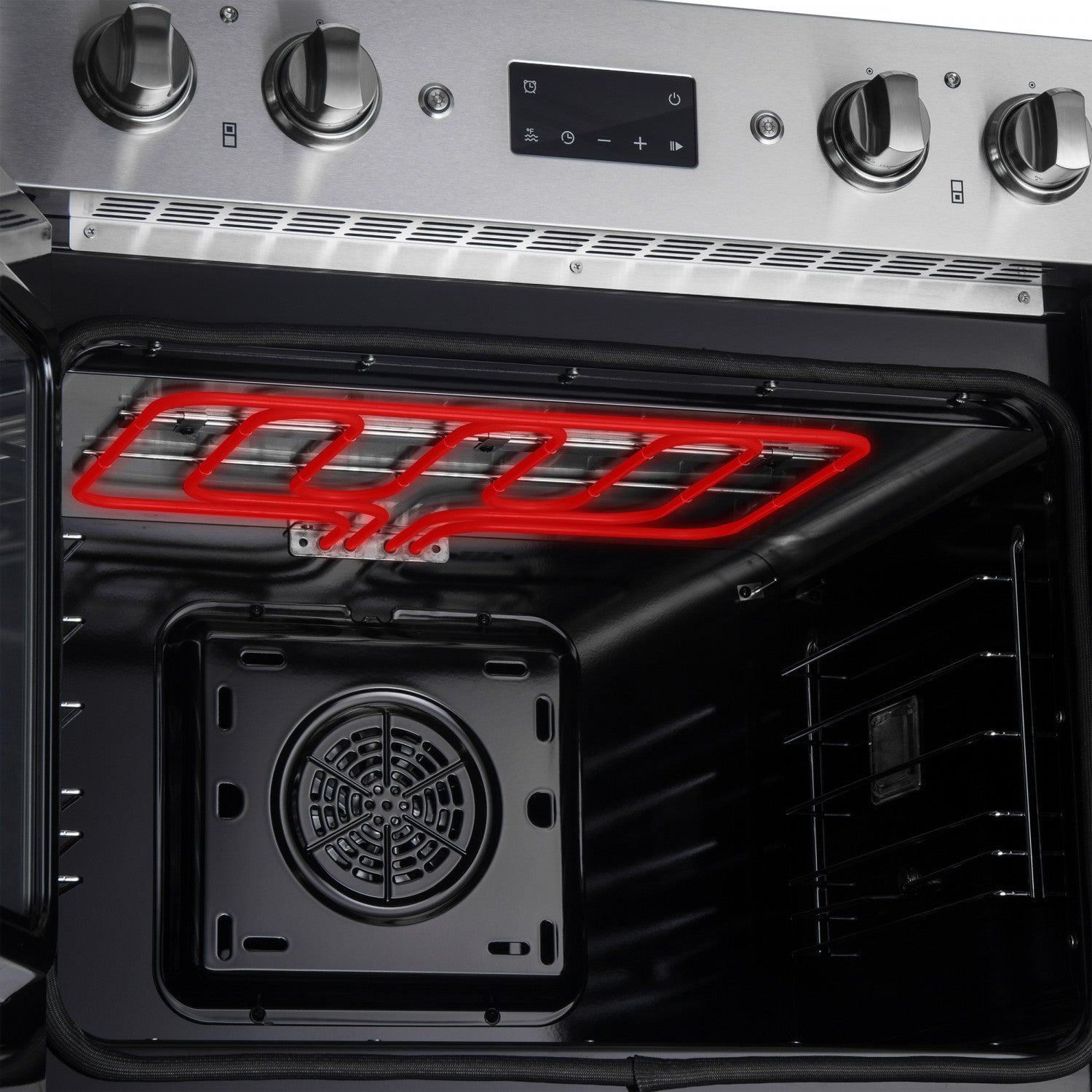 Forno Asti Stainless Steel 30" French Door Double Wall Oven With Dual True Convection And Air Fry (7.36 Cu. Ft.) - FBOEL1340-30