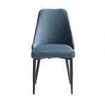 Eugenie Velvet Dining Chair - Blue - Set of Two
