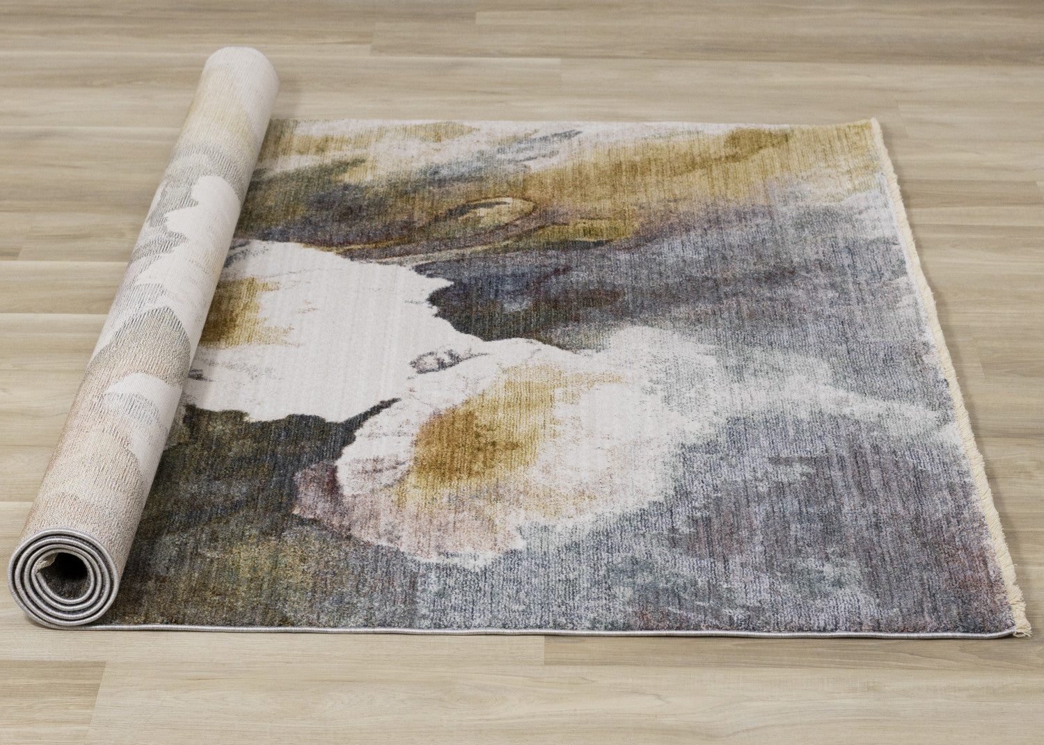 Macie Contemporary Floral Bloom Area Rug - 8' X 11' - Yellow/White/Green