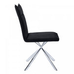 Fulton Dining Chair - Black/Chrome - Set Of Two