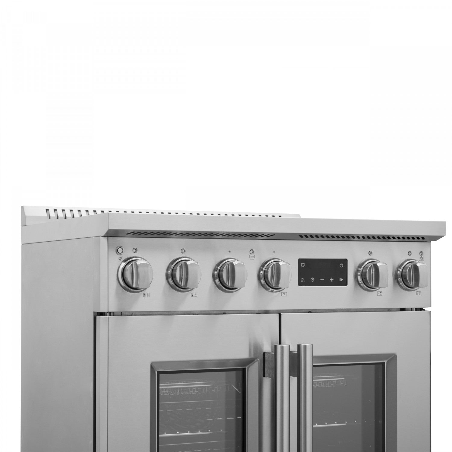 Forno Torino Stainless Steel 30" True Convection Induction Range with Air Fry and Air Sous Vide (4.32 Cu. Ft.) - FFSIN0950-30