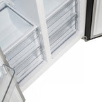 Forno Salerno 15.6 Cu.Ft. 33" Black Freestanding Side-by-side Refrigerator - FFRBI1805-33BLK