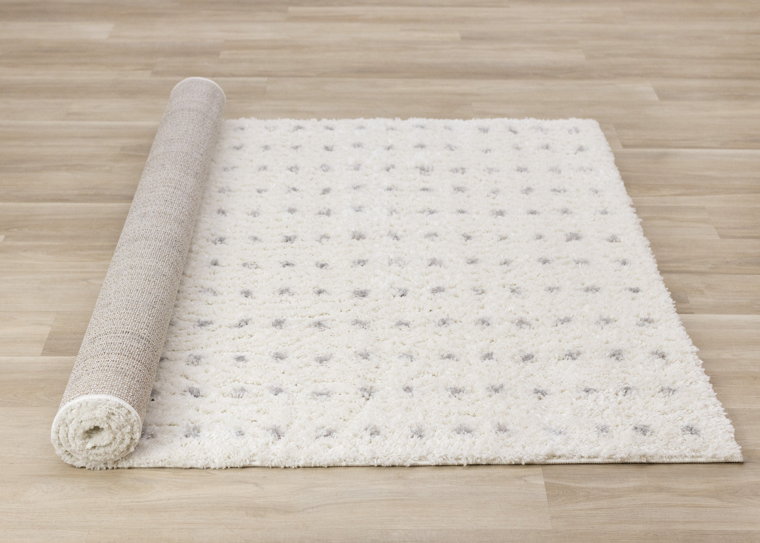 Palmer Casual Contemporary Speckled Area Rug - 8' X 11' - White/Grey