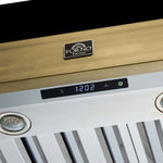 Forno Vittorio Black 48" 600 CFM Wall Mounted Range Hood - FRHWM5078-48BLK