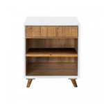 Lorne Night Table - White/Natural