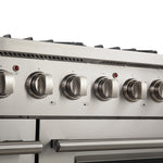 Forno Galiano 48" Stainless Steel Freestanding Double Oven Gas Range (6.58 Cu. Ft.) - FFSGS6244-48