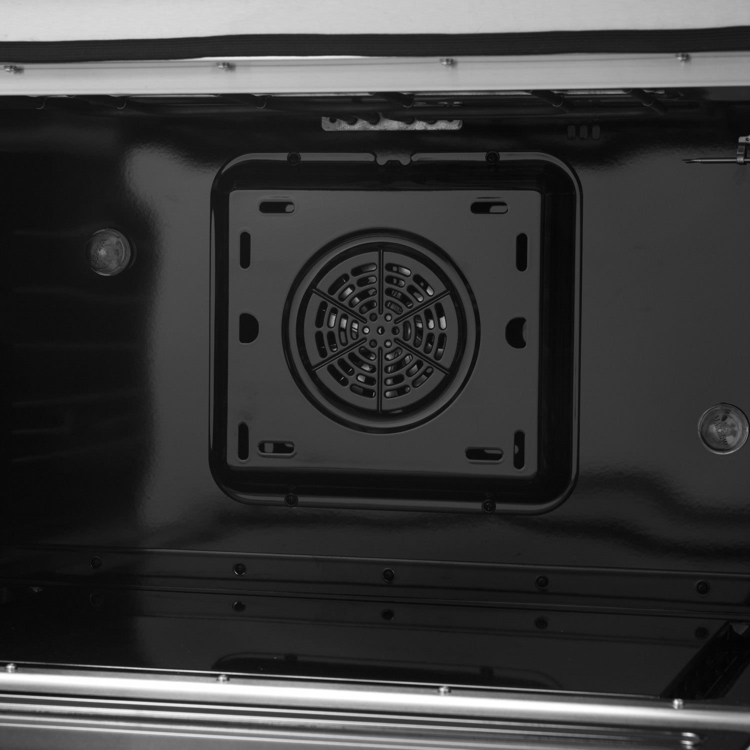 Forno Galiano 36" Black Dual Fuel Range with True Convection (5.36 Cu. Ft.) - FFSGS6156-36BLK